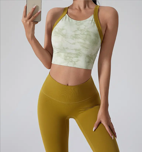 Logo personnalisé Fitness Crop Top U Neck Running Sports Short Sleeve Yoga Top - Buy Sports Yoga Top Running Sports Short Sleeve - Product Image 4