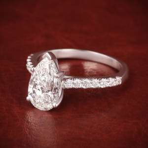 Joyería de moda, anillo de compromiso de 2CT, anillo de aniversario de promesa de plata 925 con diamante cultivado en laboratorio para mujer - Product Image 2