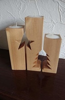 Luxuriöser Dekorativer Holz-Kerzenhalter Heimdekoration Einzigartige Baumstumpf-Form Retro