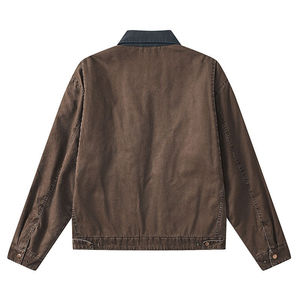 Vestes pour hommes en toile de coton durables pour l'image de marque décontractée et personnalisée directe en usine à bas quantité minimale de commande meilleure vente - Product Image 2