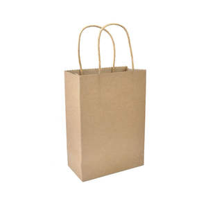Wholesale High Quality <b>Brown</b> Kraft <b>Paper</b> <b>Bags</b> with Handles Ready to Ship From Vietnam Factory for Packaging and Shopping - Product Image 1