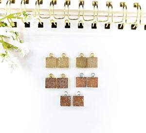 Hermoso color Druzy 925 pares de plata colgante joyería de boda galvanizada stock limitado precio al por mayor - Product Image 2