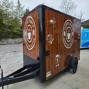 Remorque alimentaire mobile sur le thème du café, 7' x 12', entièrement équipée et prête à l'emploi, avec appareils électroménagers, à vendre - Product Image 1