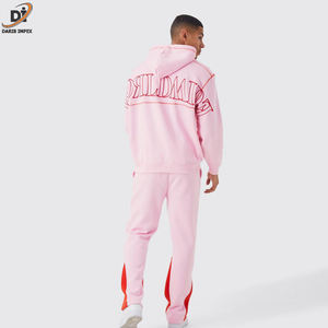 OEM ชุดวอร์มผ้าฝ้ายระบายอากาศสำหรับผู้ชายชุดวิ่งสองชิ้นมีฮู้ดและกางเกงสำหรับฤดูหนาว - Product Image 5