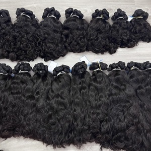 Extensions de cheveux humains vietnamiens bruts vierges non transformés Style ondulé naturel cuticule alignée Machine Double trame faisceaux - Product Image 5