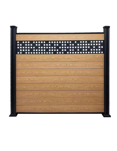 Panneau de clôture WPC Portes en <span class=keywords><strong>bois</strong></span> Treillis WPC Poteau en aluminium Accessoires d'ameublement extérieur de qualité supérieure - Product Image 5