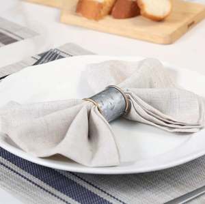 Anillo de Servilleta de Hierro de Diseño Único Estilo Rústico, Plateado, para Cocina, Restaurante, Hogar, Decoración de Bodas, Hotel, Oficina, Vajilla Hecha a Mano en India - Product Image 4