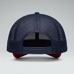 Casquette Trucker Color Block en Mousse avec Numéro Brodé, Casquette à 6 Panneaux en Maille Respirante pour Usage Quotidien, Sport et Fermeture Snapback Ajustable - Product Image 3
