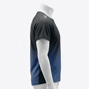 Camiseta de sublimación para hombre con logo personalizado, ropa casual, corte ajustado, para uso en exteriores, camiseta de manga corta. - Product Image 3