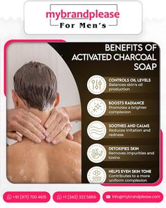 Savon au Charbon Actif pour Hommes, Exfoliant, Blanchissant, Nettoyant en Profondeur, OEM/ODM, Marque Privée, Soins de la Peau Personnalisés Disponibles - Product Image 5