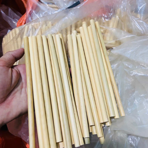 Pajitas de bambú natural biodegradables, pajitas desechables ecológicas al por mayor - Product Image 1