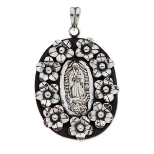 Notre-Dame de Guadalupe 925 pendentif en argent Sterling breloques de l'Inde idée cadeau pour tout le monde prix usine bijoux en gros - Product Image 1