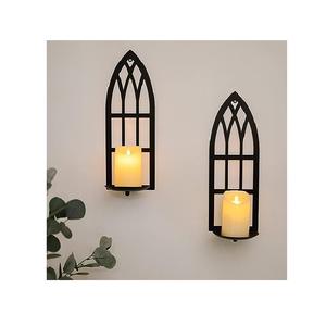 Porte-bougie en métal rustique conçu pour offrir une lumière douce et chaleureuse et créer une ambiance conviviale dans la maison - Product Image 6