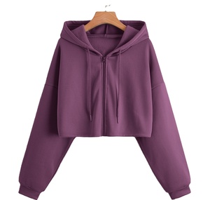 Solid Color Dyed Zipper <b>Hoodie</b> Custom Cotton Made High Quality Women Zipper Hoodies Oversized Blank <b>Zip</b> <b>up</b> <b>Hoodie</b> Best Price - Product Image 3