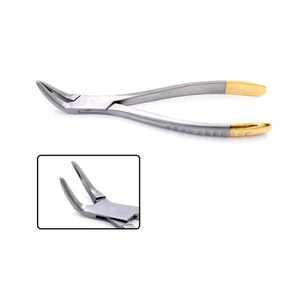 Pince à épiler à fragment maxillaire incurvé pince à racine résiduelle dentaire classe I pour instruments chirurgicaux d'extraction dentaire - Product Image 3