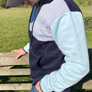 Custom Logo Men 100% Cotton <b>Sheep</b> <b>Shearing</b> Hoodie Long tail Heavyweight Winter Fleece Hooded Sweatshirt Eco-Friendly Breathable - Product Image 3