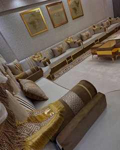 Asientos Orientales para el Suelo, Sofá Étnico, Sofá Árabe Majlis, Sofá Estilo Otomano, Conjunto Árabe Jalsa, Asientos Orientales de Lujo para el Suelo - Product Image 6