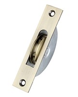 Standar roda kuningan melengkung Sash Pulley gaya desain tradisional