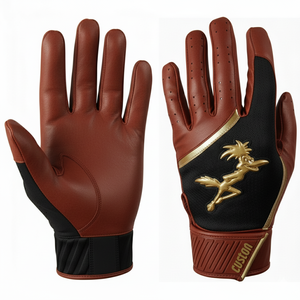 Gants de baseball ergonomiques, prix de gros personnalisé, doublure souple, couche durable, doublure flexible, ajustement sécurisé, gants de frappe de baseball - Product Image 1