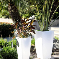 Pots de fleurs illuminés pour l'extérieur avec led à changement de couleur pot de fleurs de jardin étanche pot de meubles pour la maison