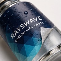 Étiquettes de flacons imperméables de 7 ml, autocollants adhésifs personnalisés, papier synthétique PP pour l'emballage d'échantillons de cosmétiques et de parfums
