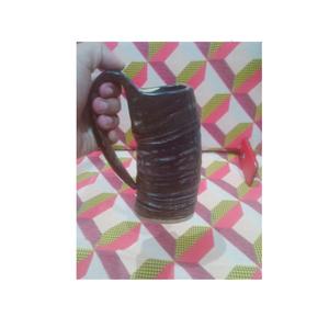 Tasse en corne naturelle noire et bière de fête pour pièce de grande taille et petite poignée et produit naturel - Product Image 4