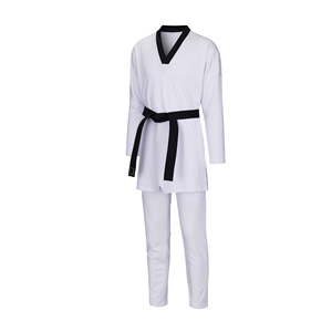 Vêtements d'arts martiaux personnalisés à prix de gros, logo personnalisé, ensembles d'uniformes de combat de Taekwondo, légers, confortables, respirants, séchage rapide - Product Image 2