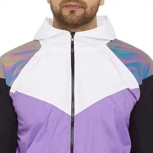 Vente en gros d'ensemble coupe-vent et short pour homme, ensemble d'été deux pièces en coton à manches courtes, ensemble t-shirt et short pour homme - Product Image 5