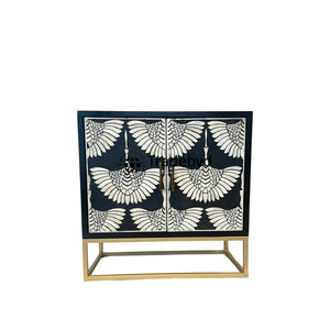Refined Bone Inlay Chest of Drawers Stylish <b>Furniture</b> for Home Offices Bedrooms or <b>Living</b> Areas by Tradebyd - Product Image 1