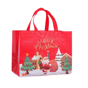 ถุงผ้าเคลือบลามิเนตพิมพ์ลายสำหรับเทศกาลคริสต์มาส - Product Image 5