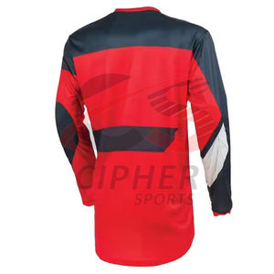 เสื้อแข่งรถมอเตอร์ไซค์ใส่ได้ทั้งชายและหญิงเสื้อแข่งรถ100% ผ้าโพลีเอสเตอร์ออกแบบได้ตามต้องการ - Product Image 3