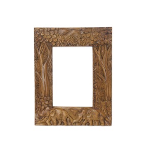 Fabricant et exportateur de cadres photo en bois de conception gravée polie antique foncée d'Inde 2025 - Product Image 1