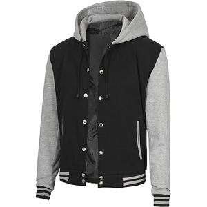 Chaqueta de tapiz de invierno de alta calidad para hombre, chaquetas universitarias de baloncesto personalizadas, ropa de calle, rompevientos, abrigo con cremallera para hombre - Product Image 4