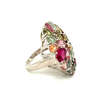Natural Tourmaline Sterling <b>Silver</b> .925 <b>Rings</b> <b>for</b> <b>Women</b> Party Wear <b>Rings</b> Indian <b>Wedding</b> Jewelry Big <b>Rings</b> Indian <b>Wedding</b> Gifts - Product Image 2