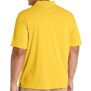 <b>Yellow</b> Color Stand Collar Cheap Price Summer Wear Top Quality Cotton Breathable OEM Custom Logo Design <b>Men</b> <b>Polo</b> <b>Shirts</b> - Product Image 5