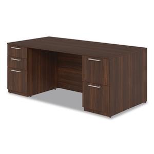 Alera AE1NZK-UF3672FF HRG 72 pouces. X 36 pouces. X 29 pouces. Bureau à double piédestal de la série Séville - Acajou - Product Image 4
