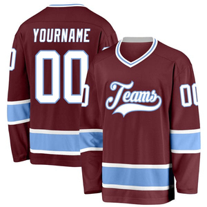 Maillot de hockey sur glace de qualité supérieure respirant et durable prix de gros maillot de hockey sur glace tendance très exigeant - Product Image 3