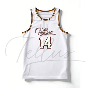 Camiseta de Baloncesto sin Mangas al por Mayor, Talla Grande, Lisa, 100% Poliéster, de Secado Rápido, Personalizada con Impresión Única y a la Moda - Product Image 1