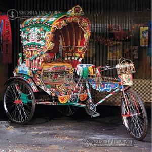 Auto-rickshaw de mariage en bois tendance, accessoire de défilé de mariage de Delhi, Inde, par Shobha Jain Impex - Product Image 3