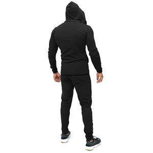 Conjunto Deportivo Unisex de 2 Piezas para Hombre, Sólido, Otoñal, Cómodo, Elástico, Transpirable, Ecológico, Antiestático, de Peso Medio, para Gimnasio, Entrenamiento y Deportes - Product Image 2