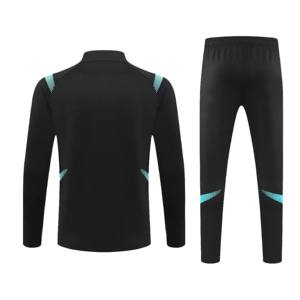 Ensemble de sport multicolore pour hommes et enfants Fans Half Zipper Jacket Training wear games Jerseys Soccer Kit Tops and pants Casual Wear - Product Image 6