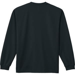 เสื้อยืดแขนยาวผู้ชายแบบแห้งเร็ว 4.4 ออนซ์ รุ่น 00304-ALT (M) สีดำ-100% โพลีเอสเตอร์ คอตตอน/เส้นใยไม้ไผ่ ผ้าเจอร์ซีย์อัดแน่น - Product Image 2