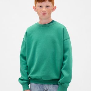 Sweat-shirt pour garçons de style nouveau, couleur unie, polaire chaud, uniforme scolaire, export - Product Image 2