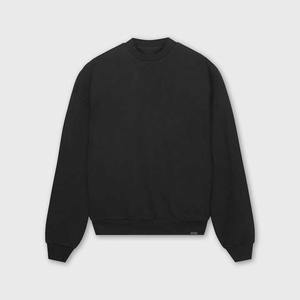 Sudadera de hombre 100% algodón de alta calidad pulóver cuello redondo sudadera logotipo personalizado hombro caído Casual Streetwear sudaderas con capucha - Product Image 6