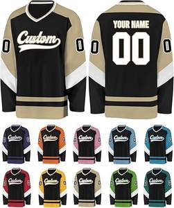 100% poliéster sublimación uniforme disponible diferentes tamaños hombres hockey sobre hielo Jersey logotipo personalizado - Product Image 1