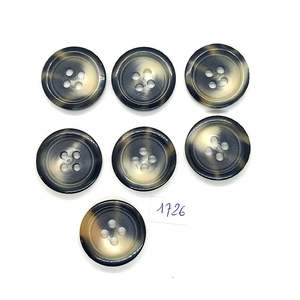Natural <b>Buffalo</b> <b>Horn</b> 4-Hole Buttons for Sewing and Craft - Product Image 1