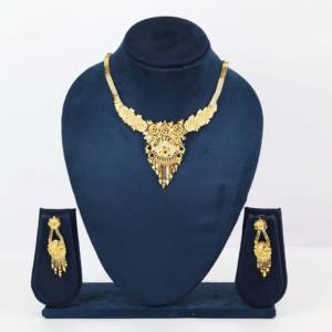 Conjunto de joyería ortodoxa tradicional, collares de microformación chapados en oro, temporada de boda, diamante, perla, cobre, latón, Chapado en Oro - Product Image 1