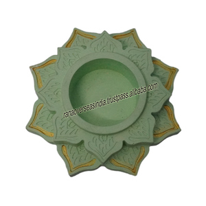 High Quality Hot Selling Floral Style Handmade Ceramic <b>Tea</b> <b>Light</b> <b>Holder</b> for Christmas and Wedding Party Home Decoration - Product Image 5