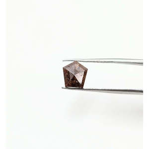 Diamant naturel de 7,3-7,8 mm, forme pentagone facettée, couleur sel et poivre, clarté VS2, certifié IGI, pour la fabrication de bijoux, cristal - Product Image 4