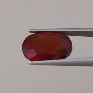 เฮสโซไนท์10.15ทรงรีขนาด14.5x11.5มม. มีเพชรเทียมสีแดงกะรัตได้รับการรับรองจากธรรมชาติคุณภาพเยี่ยมสำหรับการทำเครื่องประดับขายส่ง - Product Image 2